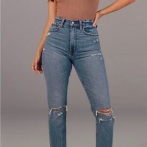 ✨FLASH SALE Abercrombie & Fitch High Rise Blue Jeans